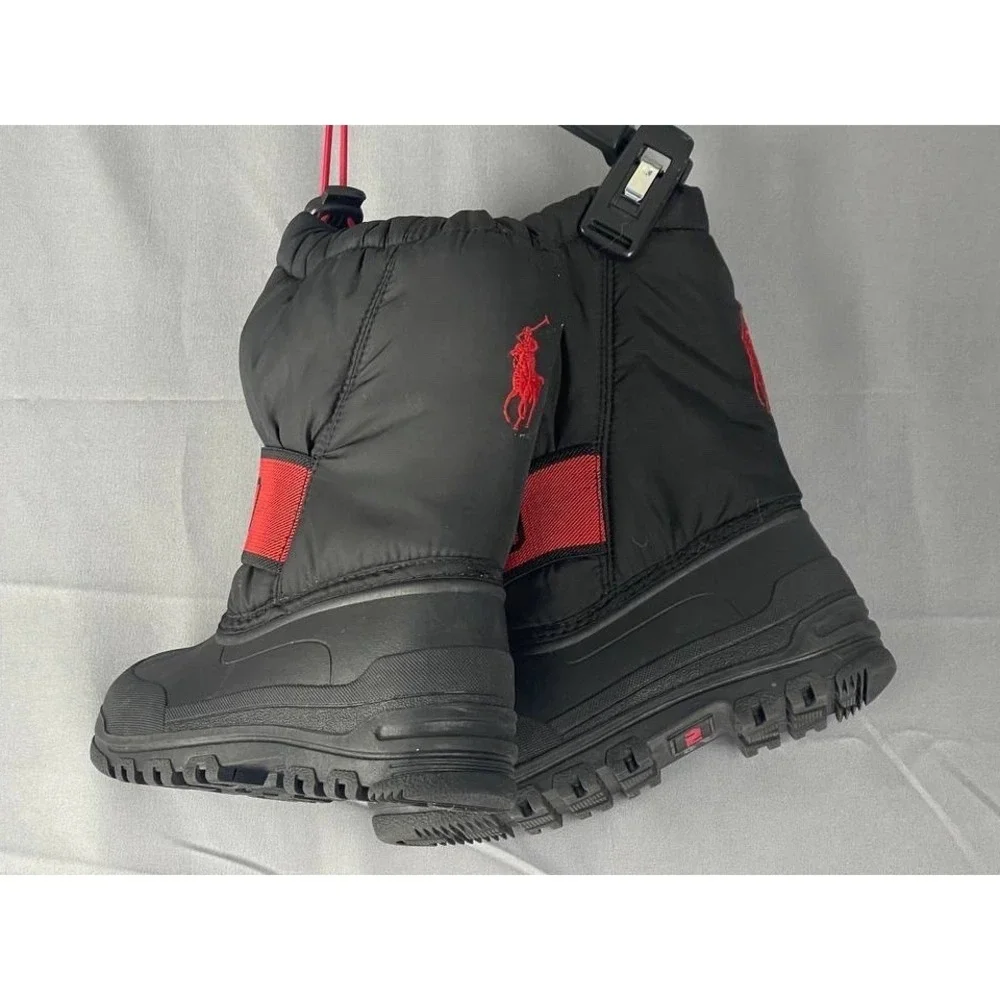Polo Ralph Lauren Unisex Kids Jakson Winter Fashion Snow Boot Sz‎ 10 Preppy